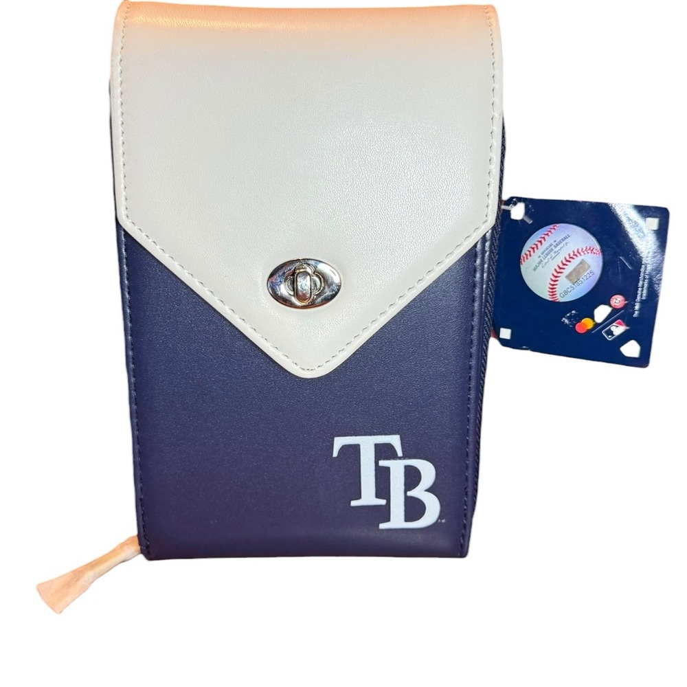 Genuine Merchandise Navy and White Crossbody Bag